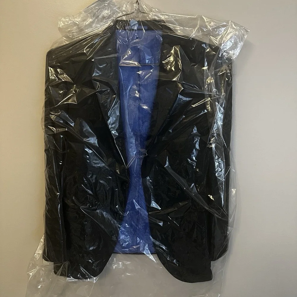 Richards Bespoke Men's Wool Sport Coat Blazer‎ Custom-fit Tailored EUC 36 Short
